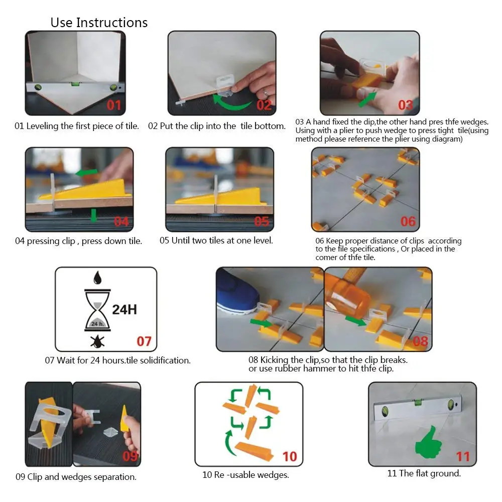Выравниватель позиционирования плитки пластиковые зажимы вспомогательный