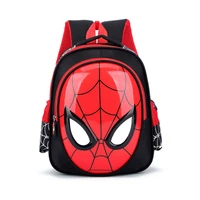 marvel spiderman backpacks super heroes new school bag 3d stereo children boys kindergarten backpack kids children cartoon bags