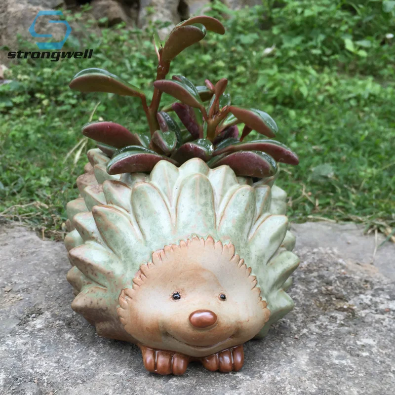 Strongwell в европейском стиле ретро старый Ежик Керамика большой цветочный горшок