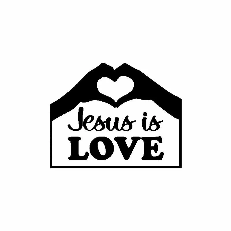 Виниловая наклейка для автомобиля с изображением Иисуса любви KK Вера