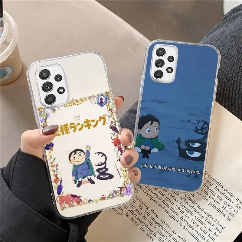 

Ousama Ranking Of King Anime Manga Cartoon Phone Case Transparent For Samsung s21 ultra s20 fe s10 Plus a52 a51 a12 a71 Note 20