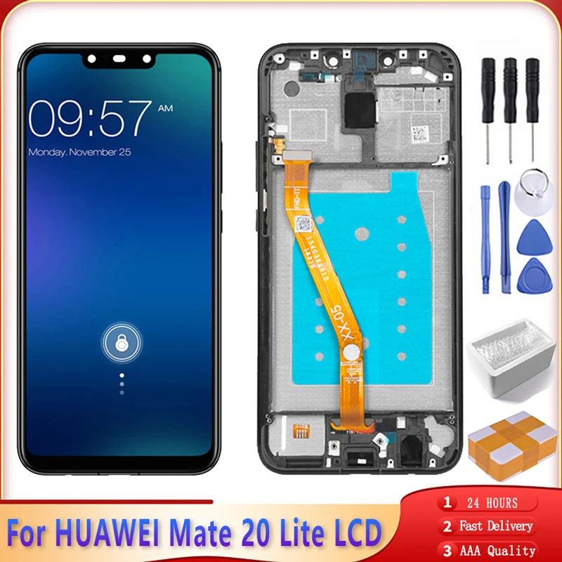 6 3 &quotОригинальный ЖК дисплей для Huawei Mate 20 Lite сенсорный экран дигитайзер с рамкой