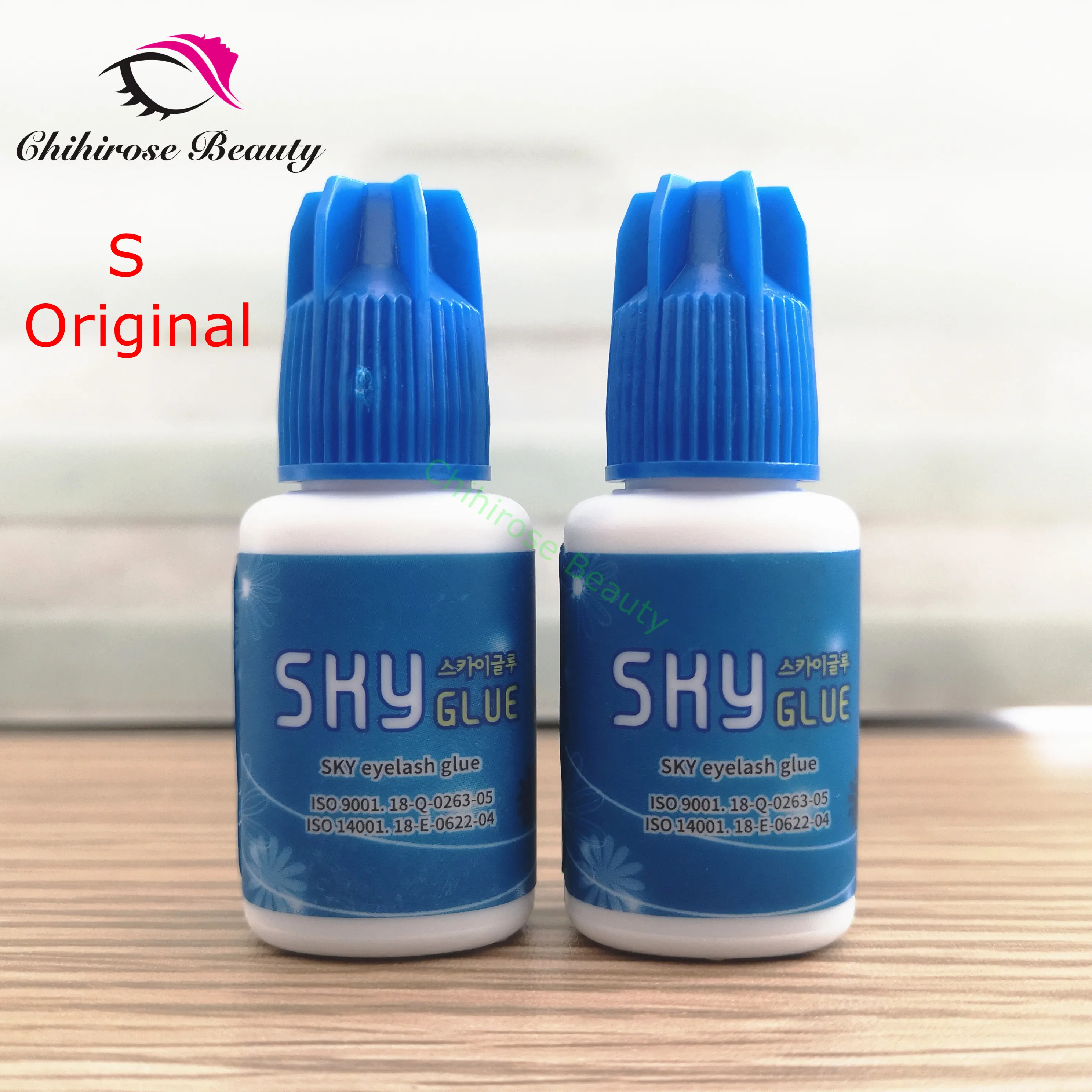 

2 bottles fastest Korea Sky Glue 2-3s dry time Most Powerful S for Eyelash Extensions MSDS Adhesive lasting 6 weeks