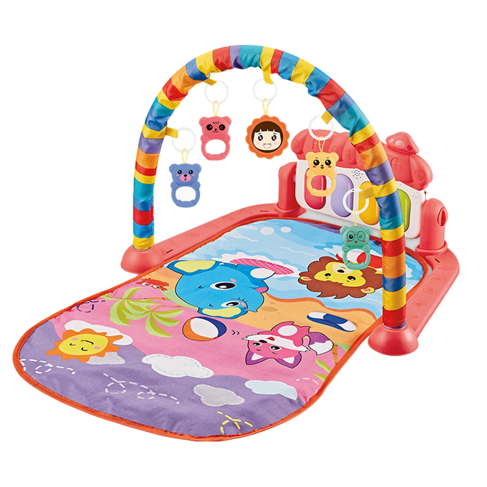 

New Musical Baby Play Mat Play Piano Activity Gym With Hanging Toys Infant Playmat Early Education Gym Crawling Game Pad Toy