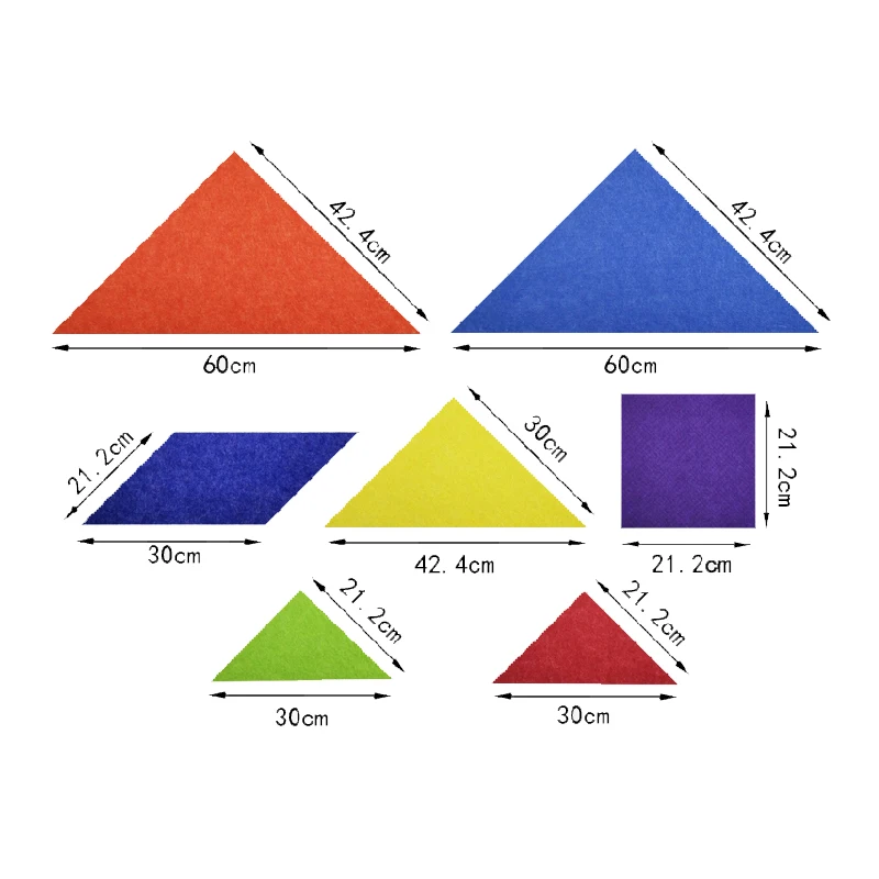 Новинка 9 мм фетровая ткань Tangram Pantern ручной работы дизайнерский Сделай Сам креативный интересный Фотофон для стен