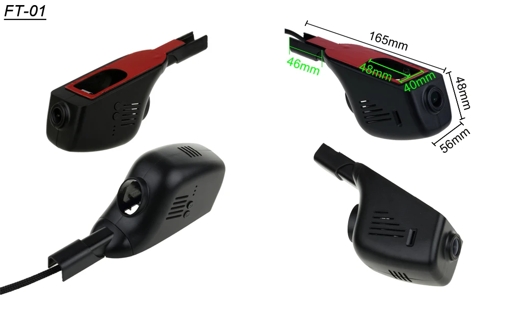 SINOSMART специальная Скрытая Автомобильная Wifi DVR камера для Toyota Corolla/Prius/Camry/Prado/Highlander и т. д. управление с помощью приложения