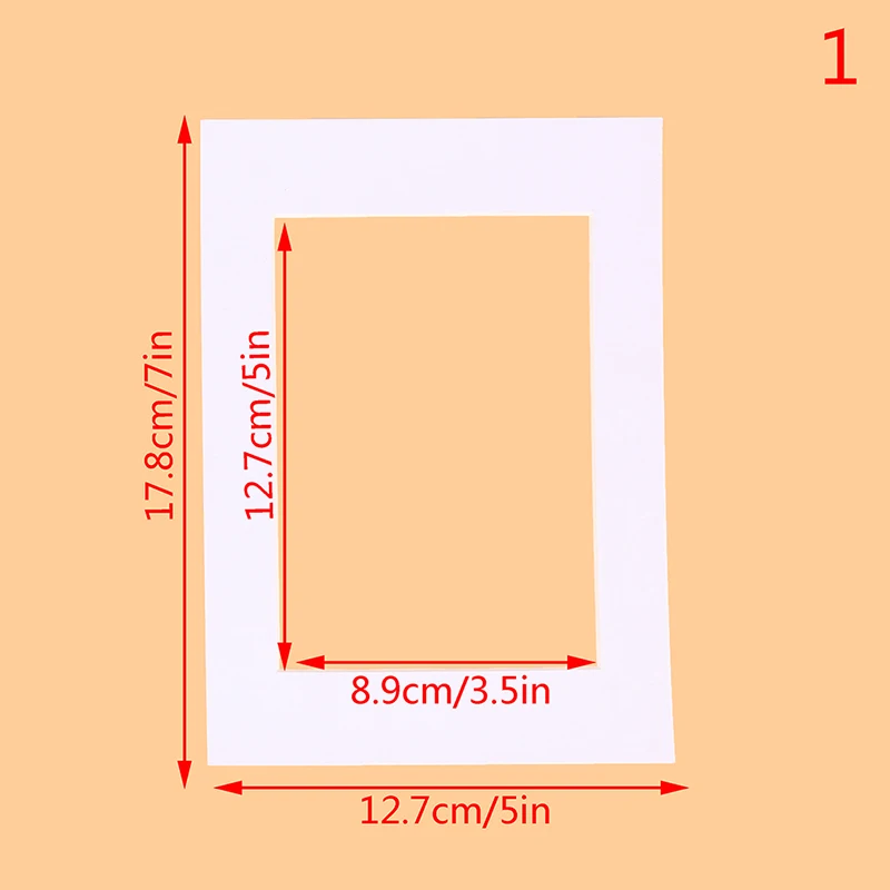 

White Photo Mats Rectangle/oval Paper Mounts Unique Textured Surface for 7/10 Inch Picture Frames Passe-partouts 6pcs/lot Modern