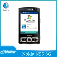 Original Unlocked Nokia N95  8G GSM WIFI 5MP camera 2 8  Mobile Phone Free Shipping