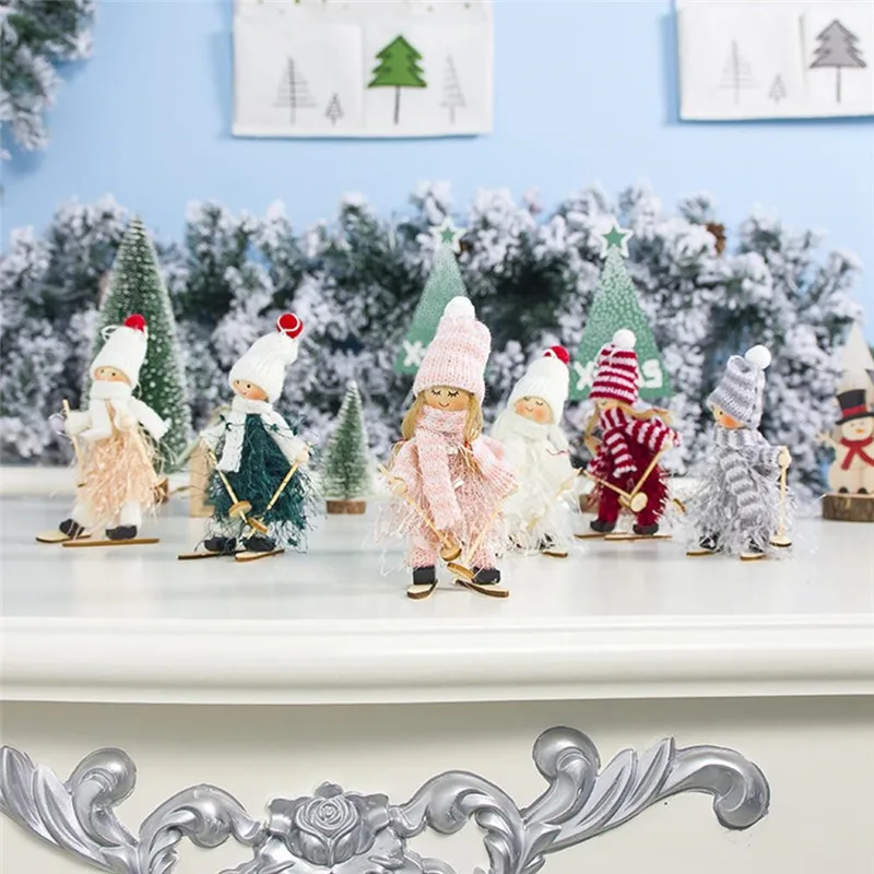 Рождественская кукла с кисточками украшение для дома подвеска в виде ангела