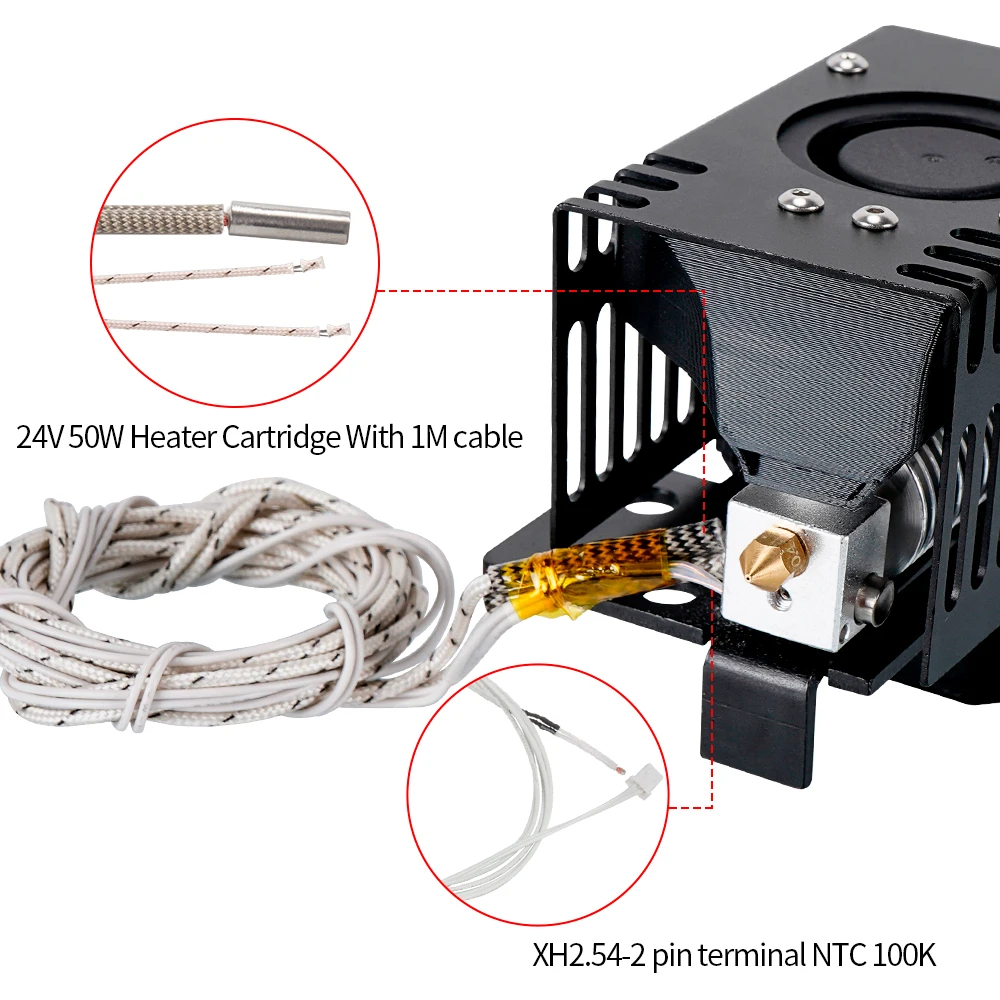 Экструдер Mega Titan с прямым приводом комплект для обновления Hotend 3D-принтер 24 В