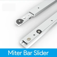1set aluminium alloy t tracks slot miter track and miter bar slider table saw miter gauge rod woodworking tools workbench diy
