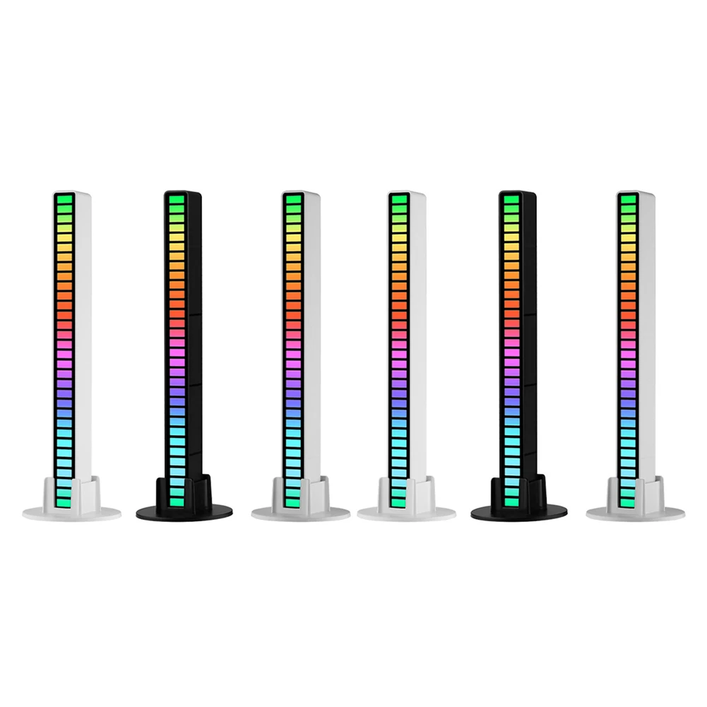 LED Strip Light Sound Control Pickup Rhythm Atmosphere RGB Music Ambient Bar Colorful Lamp for Party Car Home Decor | Лампы и