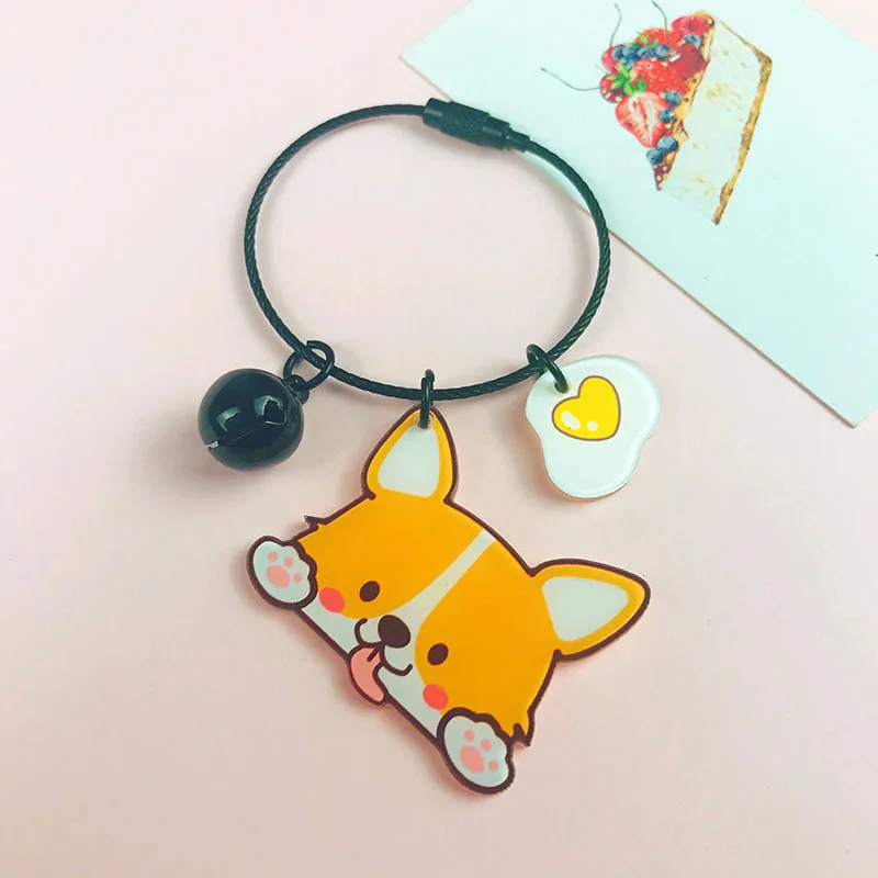 2020 креативный милый кулон Шиба корги Хаски брелок лучший друг собаки