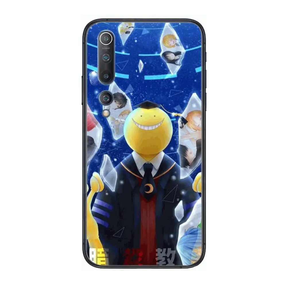 

Anime classroom Octopus Teacher Phone Case For xiaomi mi11 5g 10 liti Ultra 9Pro SE 3 8 Note Anime Black Cover Silicone Back Pre