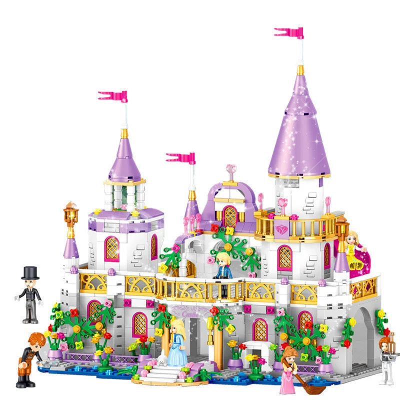 Princess Castle Blocks Building Windsor's Bricks Kit Toys Girls DIY Model Kids Compatible with Figures | Игрушки и хобби