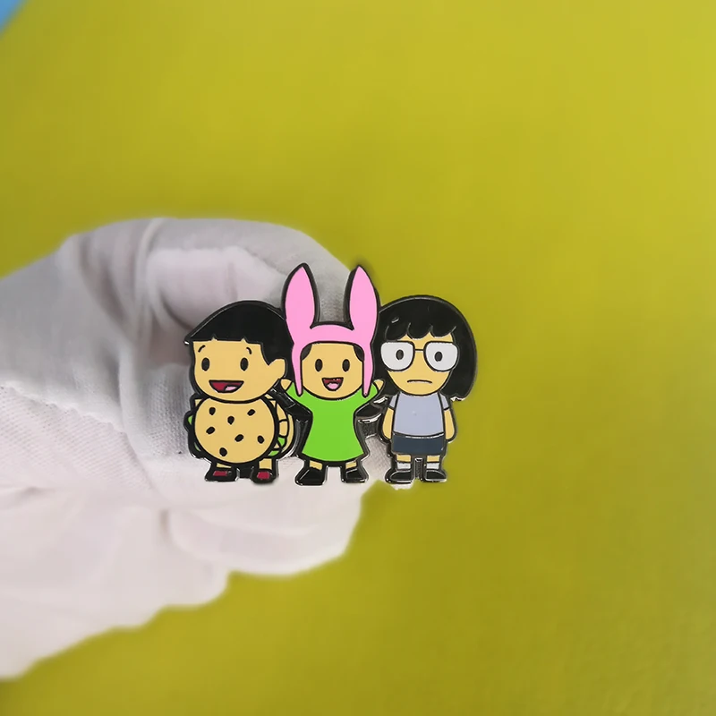 Значки Belcher для сестер Тина Лоис и ген ностальгические Детские Мультяшные