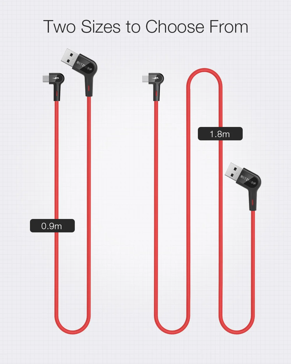 Blitzwolf Micro USB кабель 90 ° под прямым углом 2.4A Быстрая зарядка USB кабель для передачи данных для Xiaomi OPPO huawei Android зарядка мобильного телефона