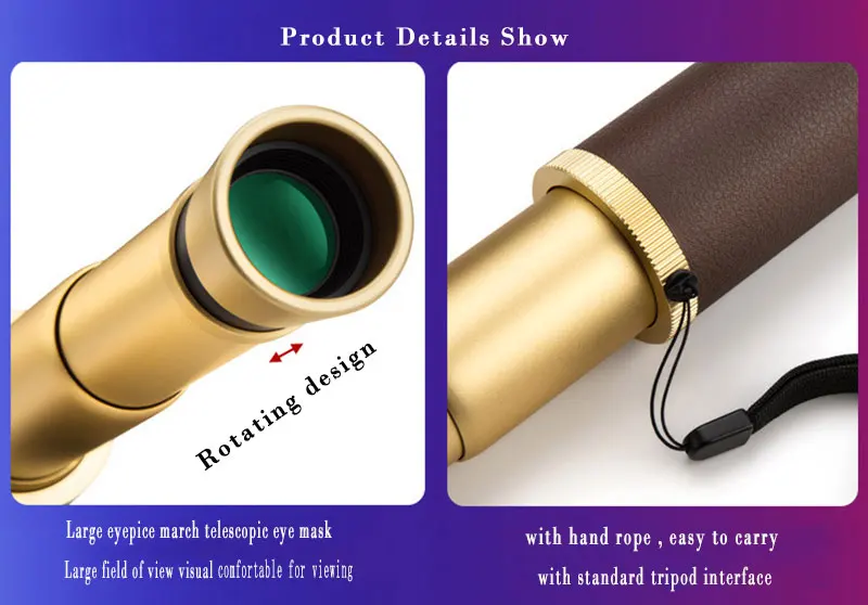 Мощный HD Vision 25x30 Телескопический Монокуляр астрономический Spyglass для кемпинга, наблюдения за луной, пиратский телескоп