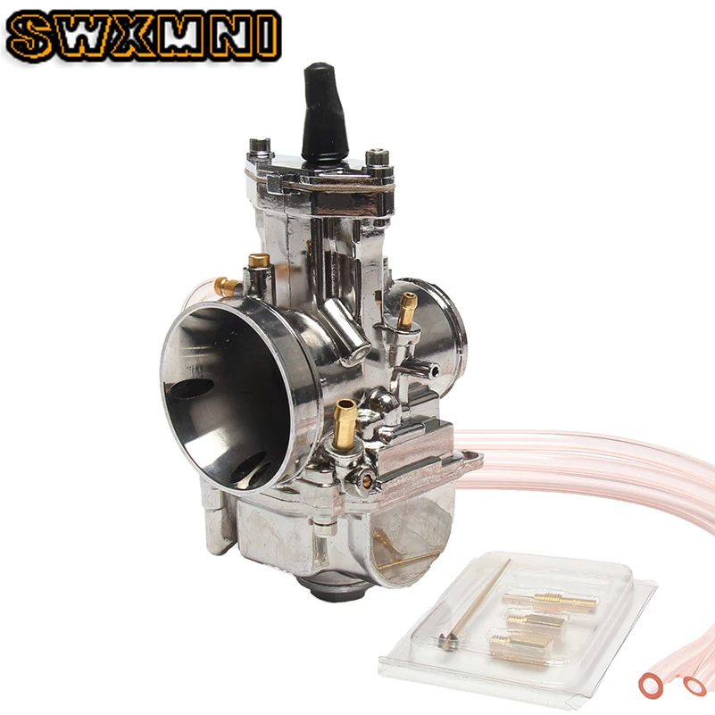 Новый Серебряный карбюратор PWK 34 мм для Mikuni Запчасти 100 300cc скутеры с Мощность