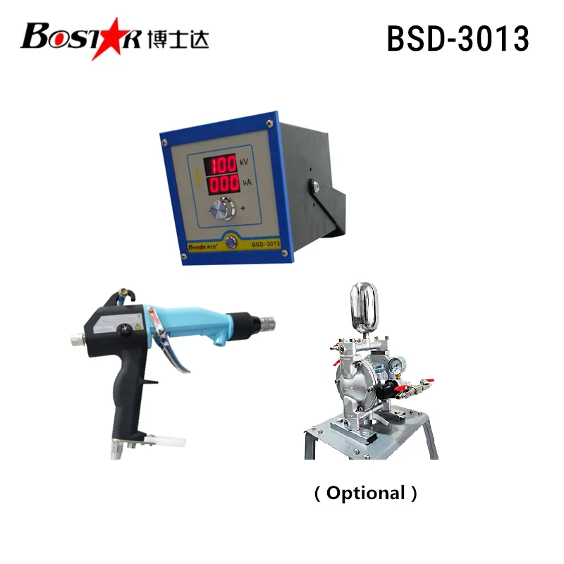 

BOSTAR BSD-3013 ручной Краски электростатический распылитель, жидкость для электростатического распыления пистолет/машина для листового металла, оборудование для распыления