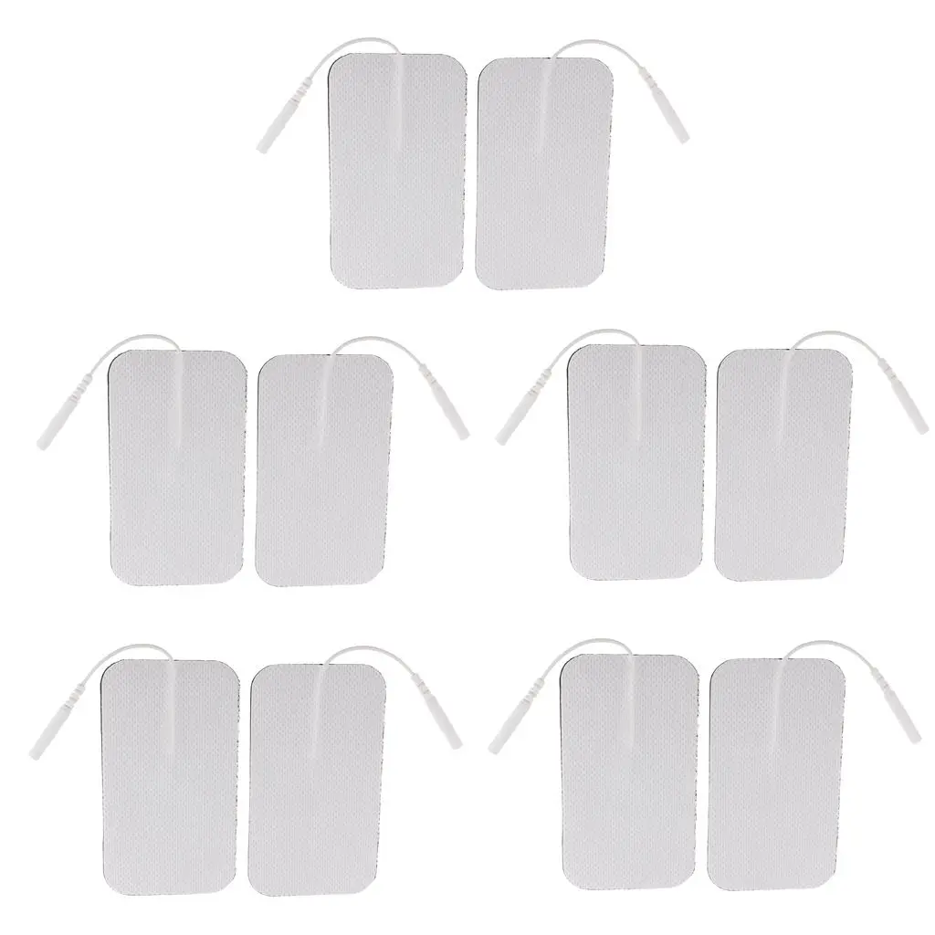 

10Pieces Reusable Electrode Pads For Acupuncture Therapy Tens Massagers Unit Body Massage Supplies