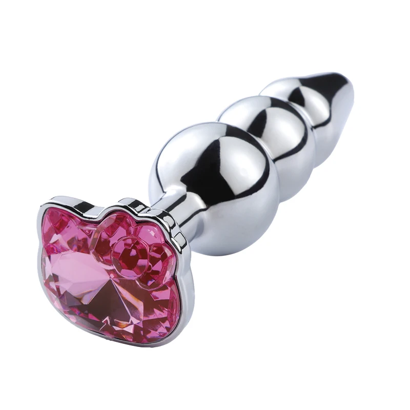 Анальные секс игрушки Маленькая Хрустальная кошка лицо Китти украшение Анальная