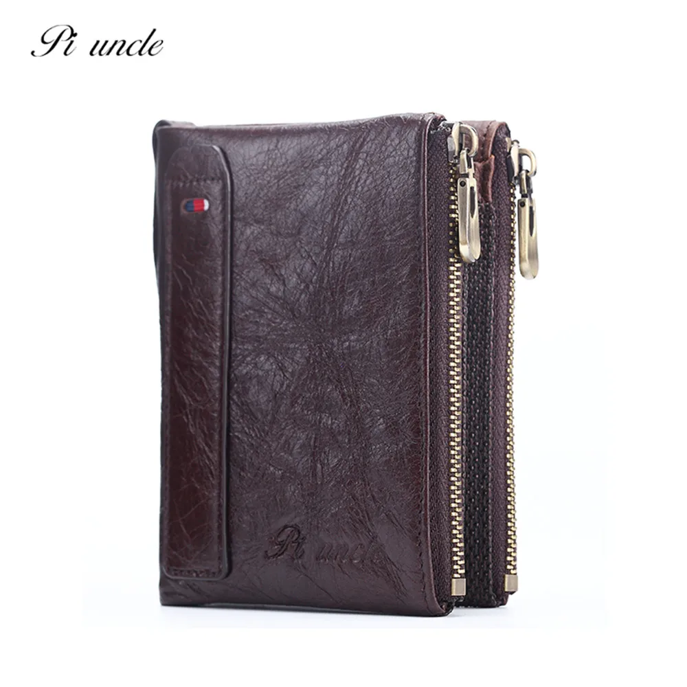 Мужской короткий кожаный бумажник с несколькими картами чехол для удостоверения