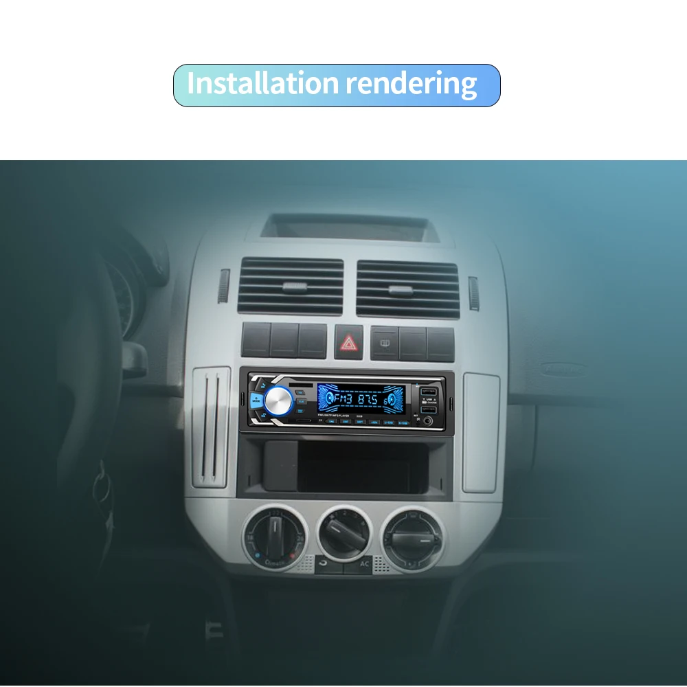 Автомобильное радио 12 В 2USB Быстрая зарядка Автомобильный MP3 Bluetooth Автомагнитола хост fm-радио mp3 красочная версия 5009 несколько цветов