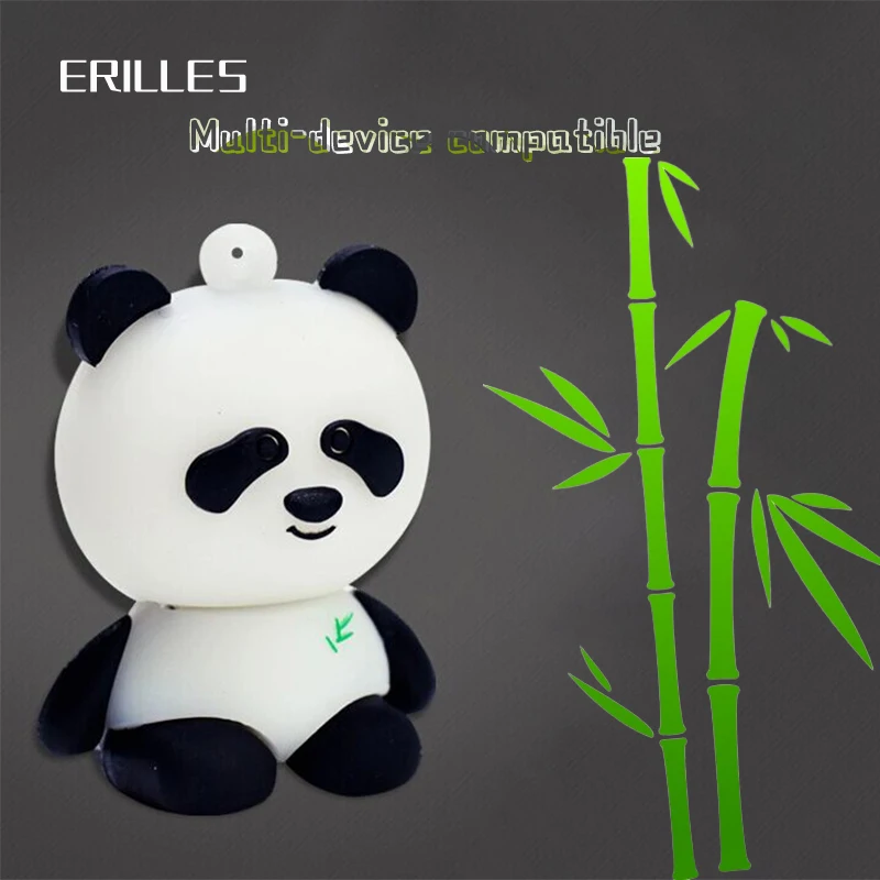 Пендрайв Panda USB Stick 4 ГБ Накопитель 8 ГБ 16 ГБ Флеш-накопитель 32 ГБ 128 ГБ Пендрайв из силикона нового дизайна Память диск 64 ГБ cle usb 2.0