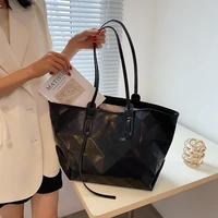 pink sugao 2021 brand tote new summer fashion folding women handbag ladies casual solid color luxury shoulder bag