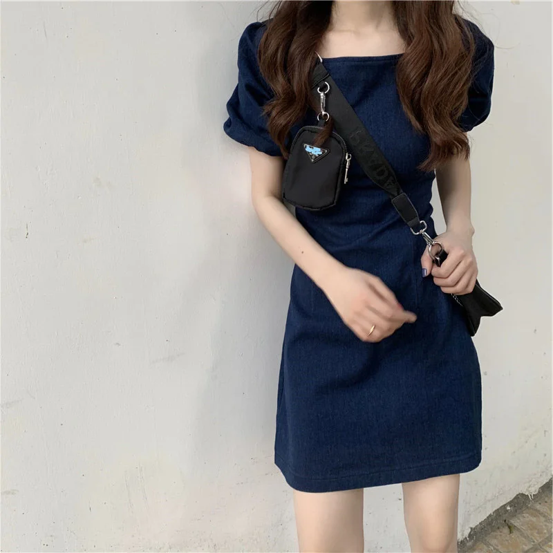 

Женское летнее пикантное облегающее платье, элегантная Новая Винтажная одежда в французском ретро-стиле, в Корейском стиле, в стиле панк, ми...