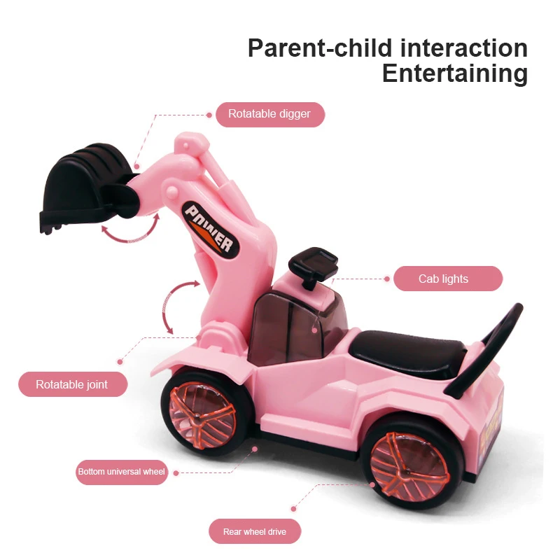 

Excavator Ladder Fire Truck Accessories New Children's Electric Universal Excavator Dump Truck Model Car Toy 3-6 Years Old Toy