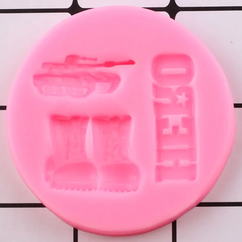 Военные ботинки армейский танк силиконовые формы искусственная глина конфеты