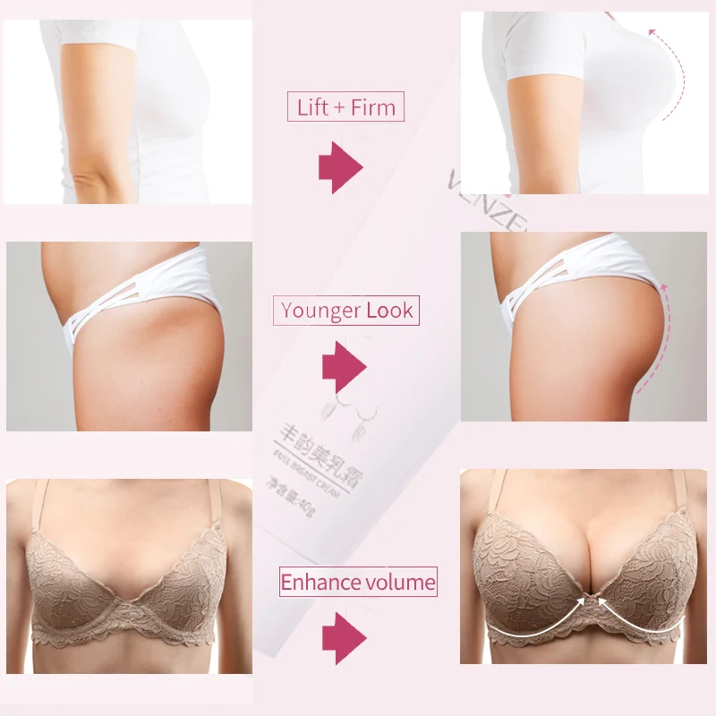 

Natural Breast Enlargement Essential Cream for Breast Lifting Size Up Beauty Big Bust Breast Care