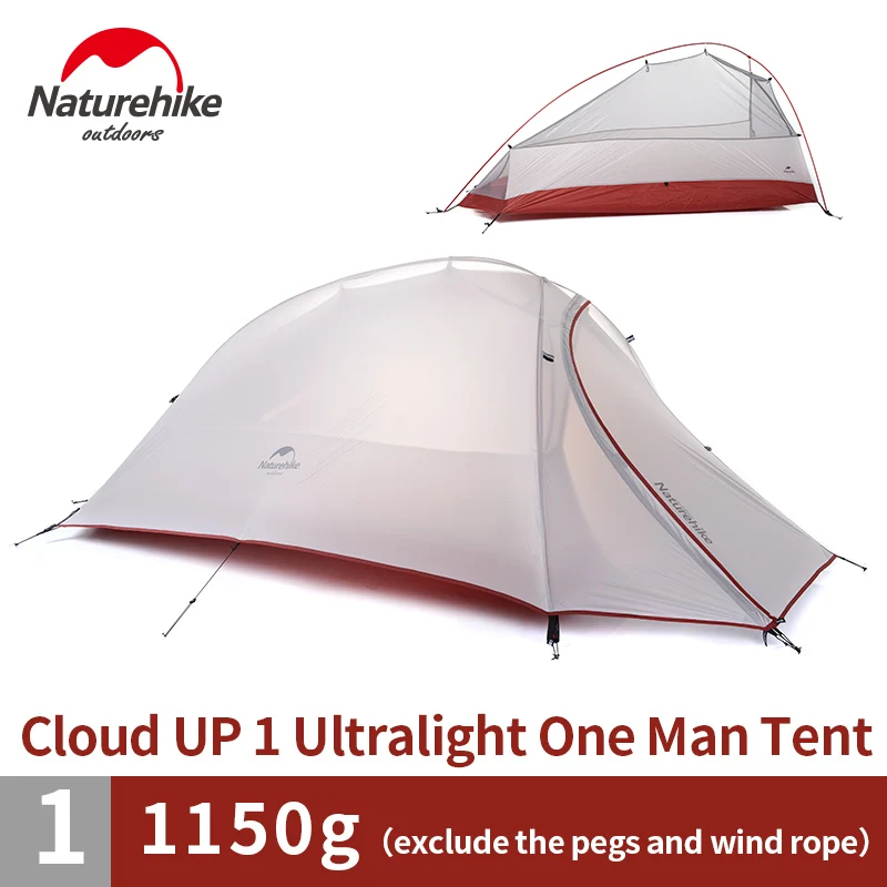 NatureHike палатка 20D силиконовая двухслойная облачная Серия 1 2 3 человека Сверхлегкая