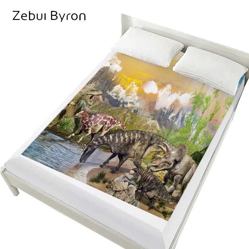3D простыни на резинке кровати мультфильм матрас покрытие для детей/детей.