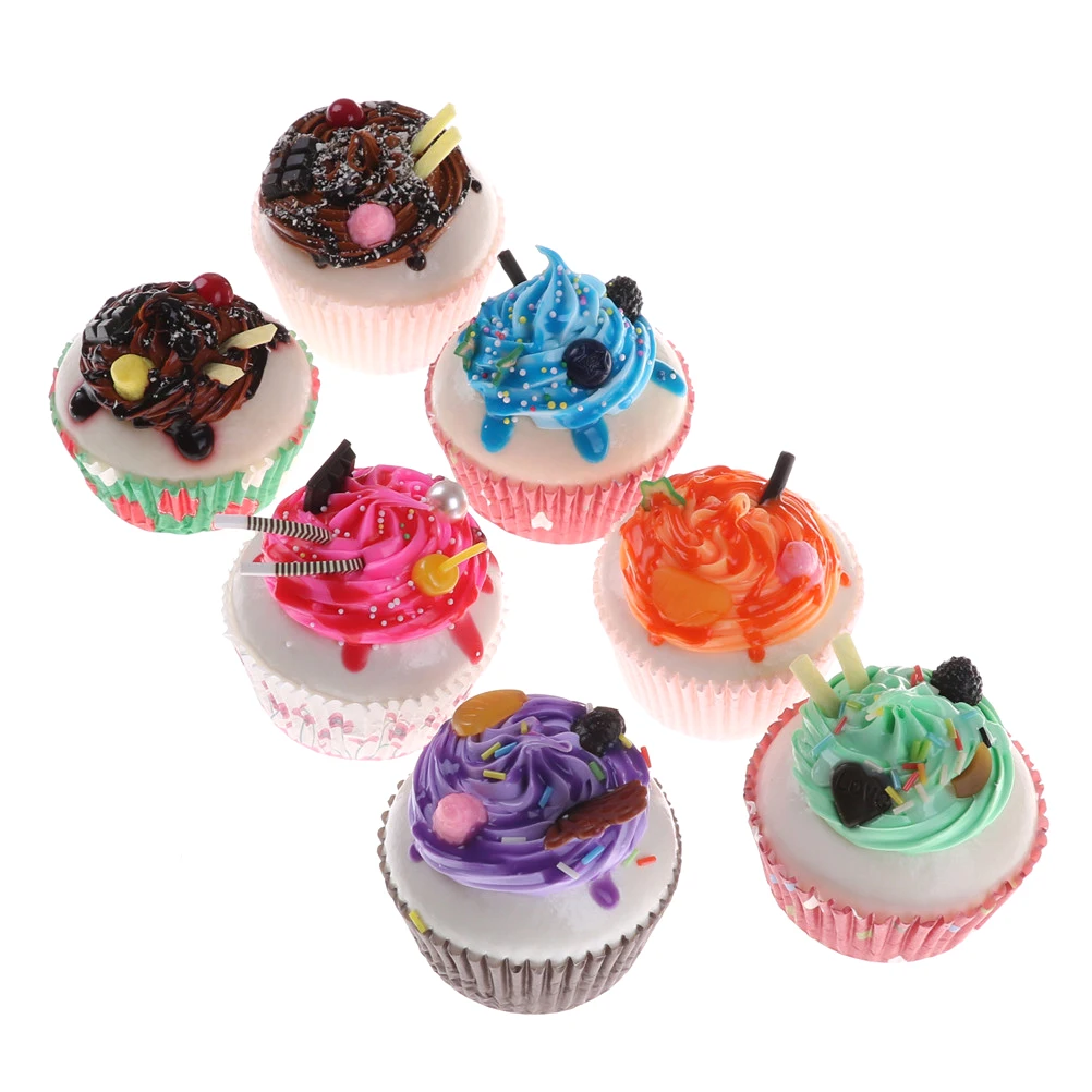 

1PcCute Simulation Artificial Cake Ice Cream Miniature Dollhouse Kitchen Toys Decoration Accessories Decor Craft Toys