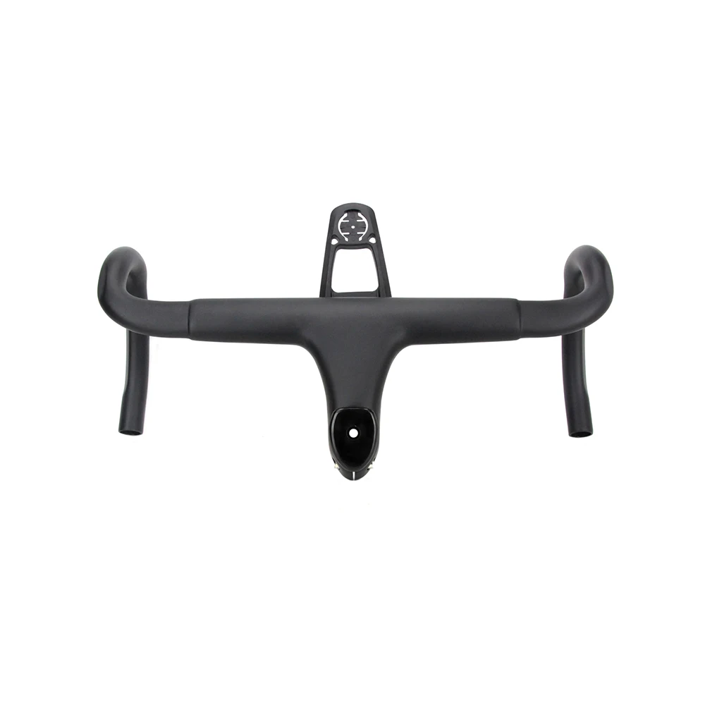 Купить Полностью углеродное волокно 6D шоссейный велосипед Интегрированный руль изогнутая планка 28,6 мм UD переплетение с велосипедным компьютером ...