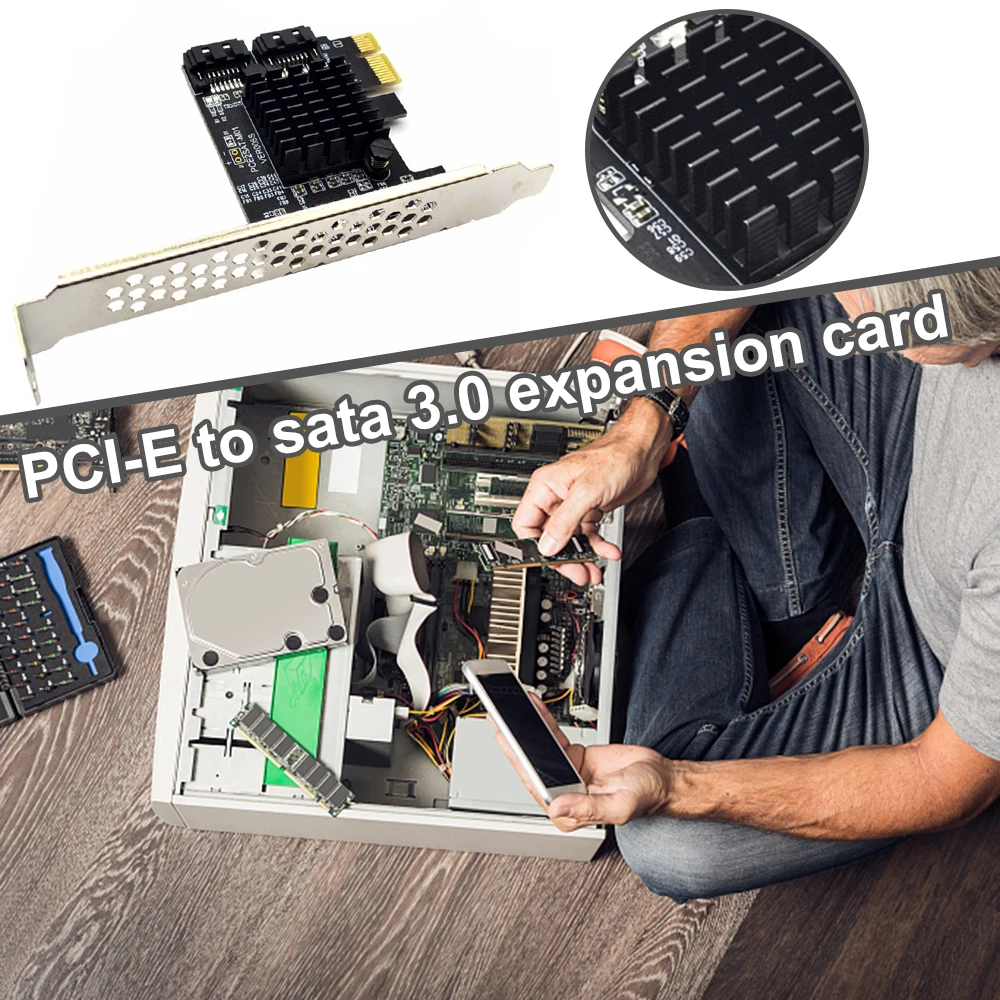 плата расширения pcie к sata 3 плата р
