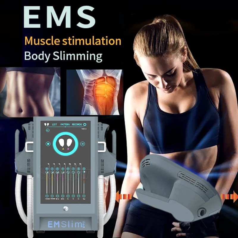 

Hottest EMS Electromagnetic HIEMT RF Fat Burning Slimming Equipment EMSlim Train & Build Muscle Sculpt Body Beauty Machine