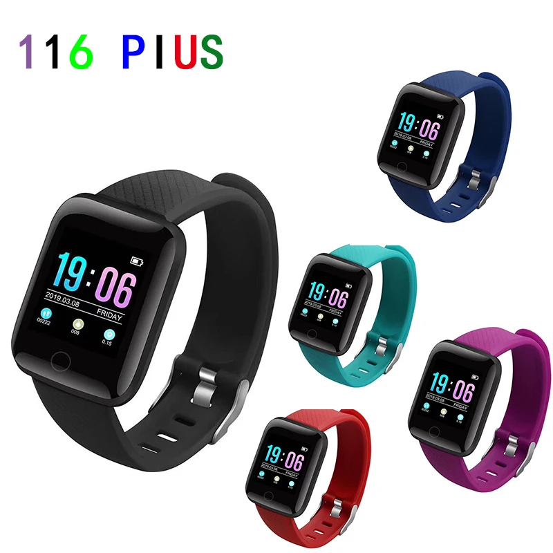 116 Плюс Спортивный Браслет фитнес трекер для ходьбы шагомер сердечного ритма