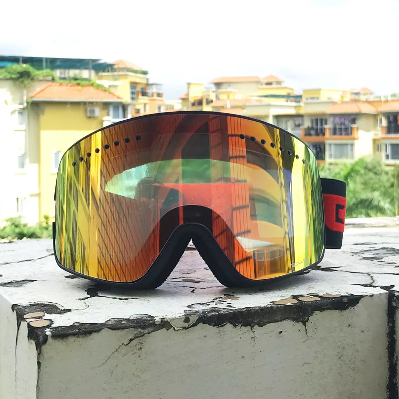 Лыжные очки BOLLFO с магнитными двухслойными поляризованными линзами