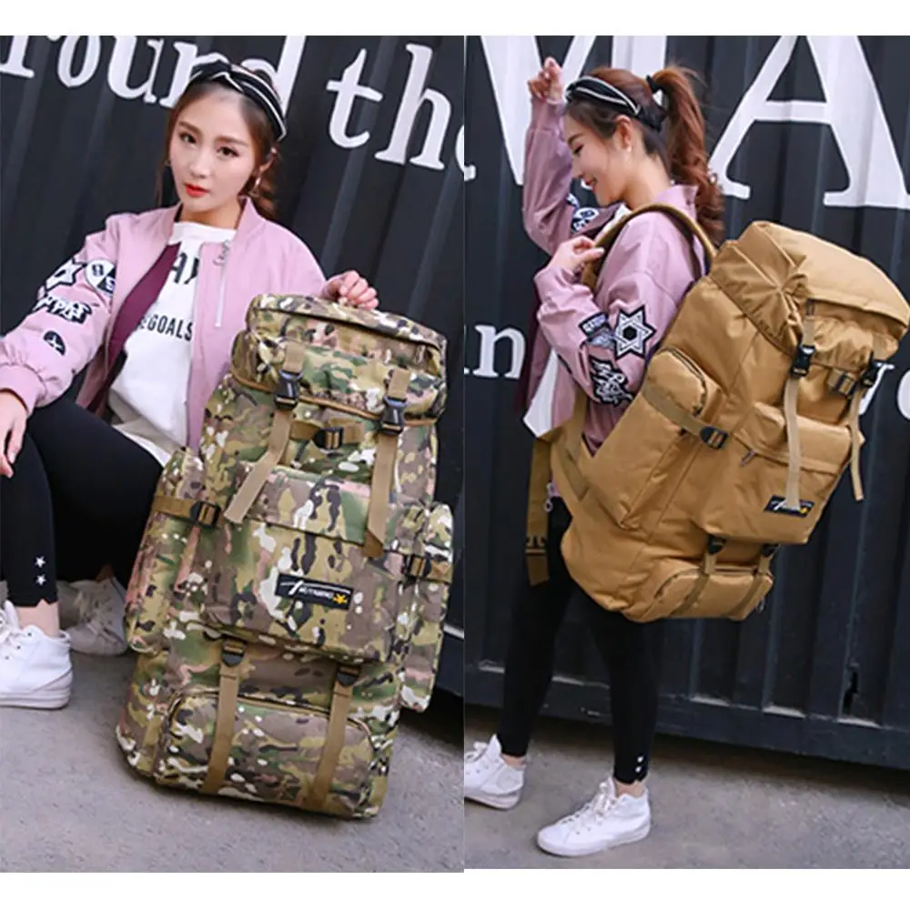 

Practical Mountaineering Backpack Travel Bag Nylon Fabric Cycling Outdoors Camping Sports Folding Backpack Portable Hiking