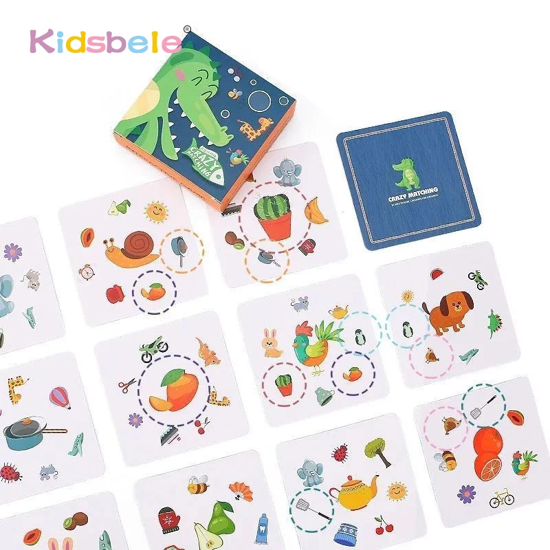Игра для детей возрастом 3 +, семейная вечеринка, карточная игра для взрослых, игрушка «Find it», интеллектуальная игрушка для детей, развитие навыков визуального восприятия - изображение