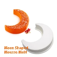 single moon mousse mold fondant silicone fruit fudge mould chocolate cake decorating tools kitchen baking accessories