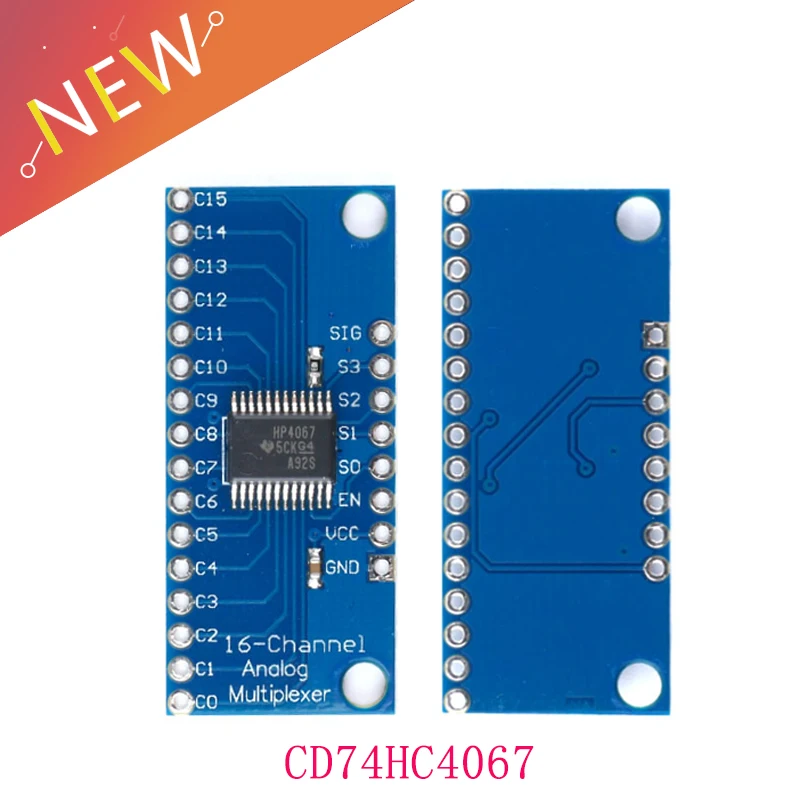 5 шт./лот 16 каналов CD74HC4067 аналоговый цифровой мультиплексер ADC 74HC4067