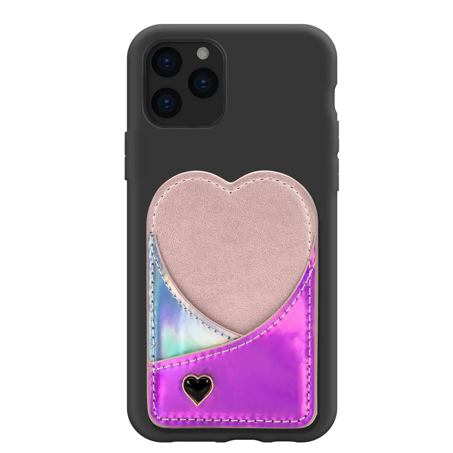 Чехол для iPhone 11 pro max силиконовый карамельный цвет модная Лазерная валентинка