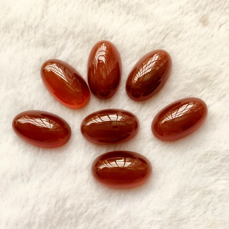 Оптовая продажа 4 шт./лот красные сердолические Агаты кабошоны 15x22x8 мм 16x26x10 17x28x12