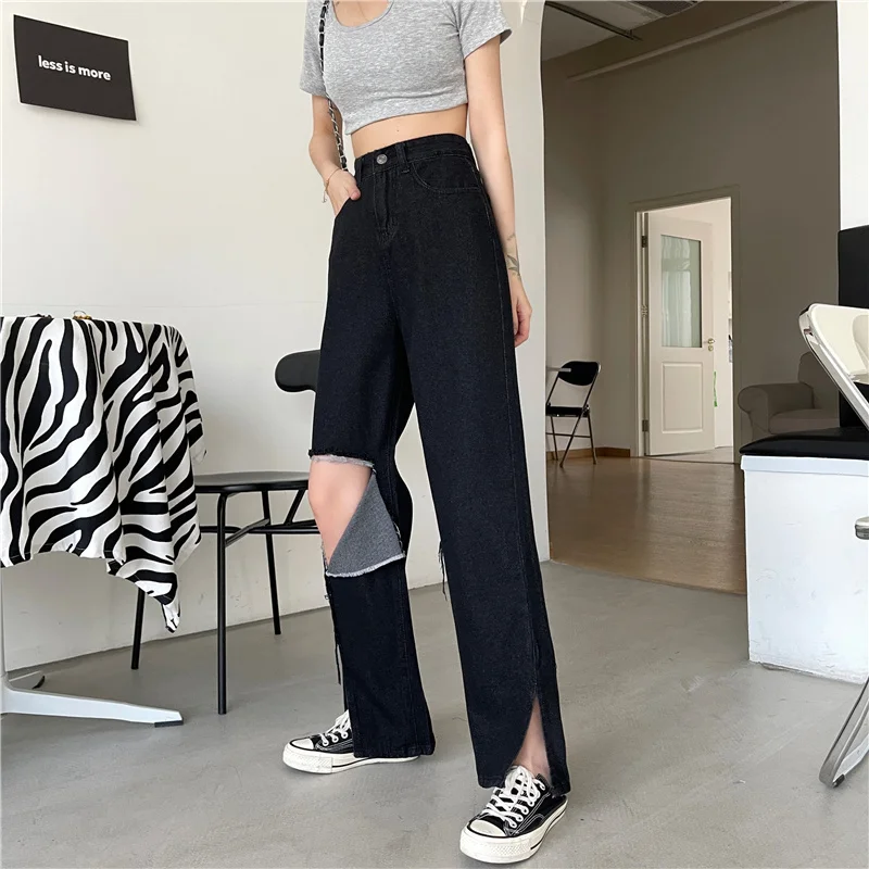 

Summer Ripped Jeans for Women Slit Loose