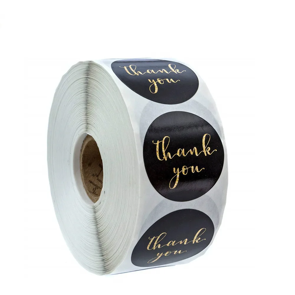 Золотые бумажные этикетки наклейки Золотая наклейка спасибо Скрапбукинг для